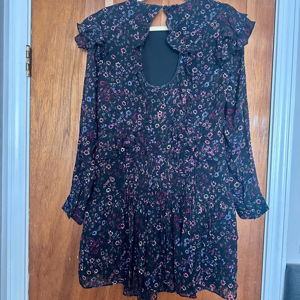 Reiss Carey Ruffle Floral Dress - Picture 8 of 9